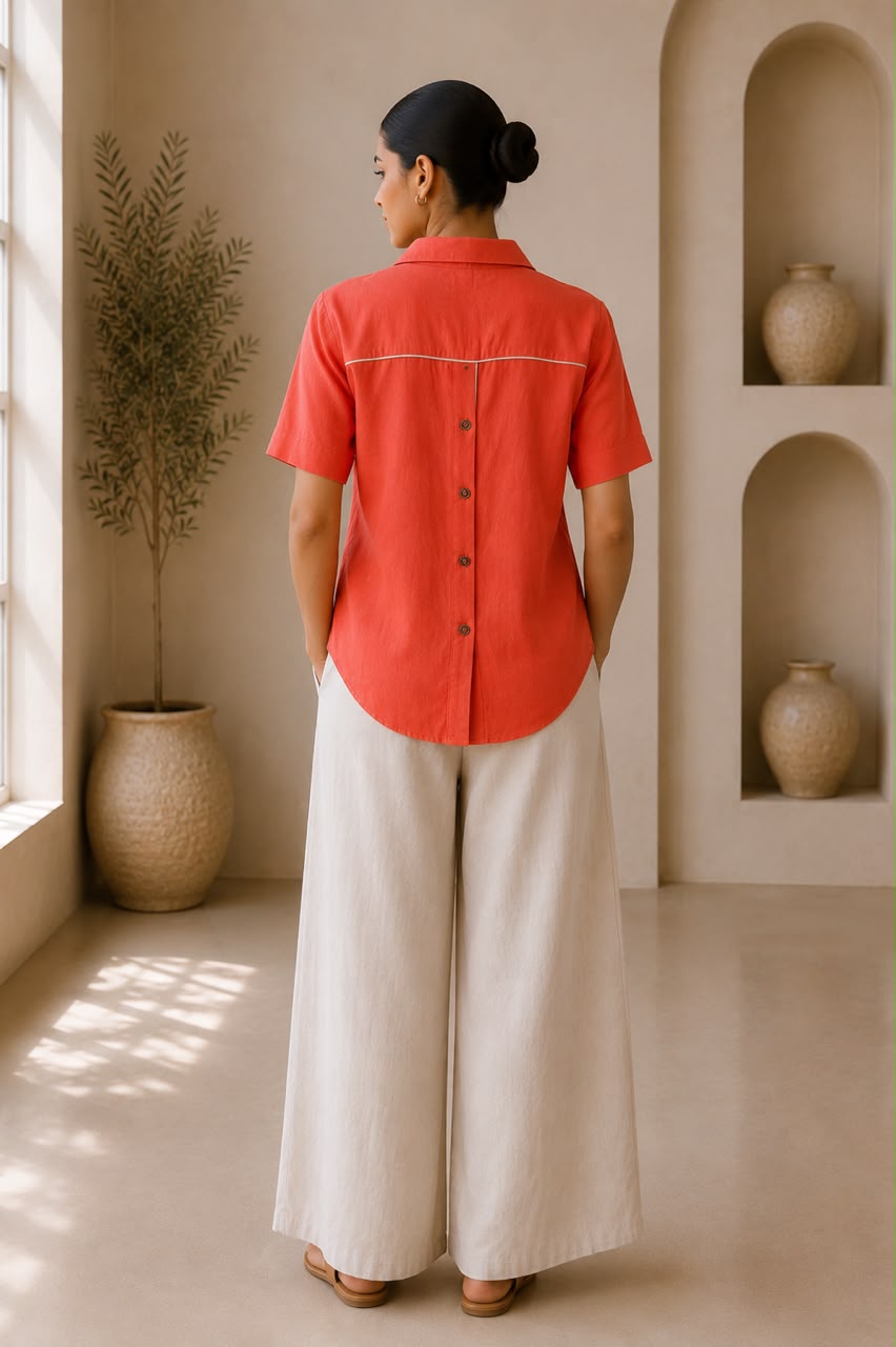 AURORA PIPED SHIRT