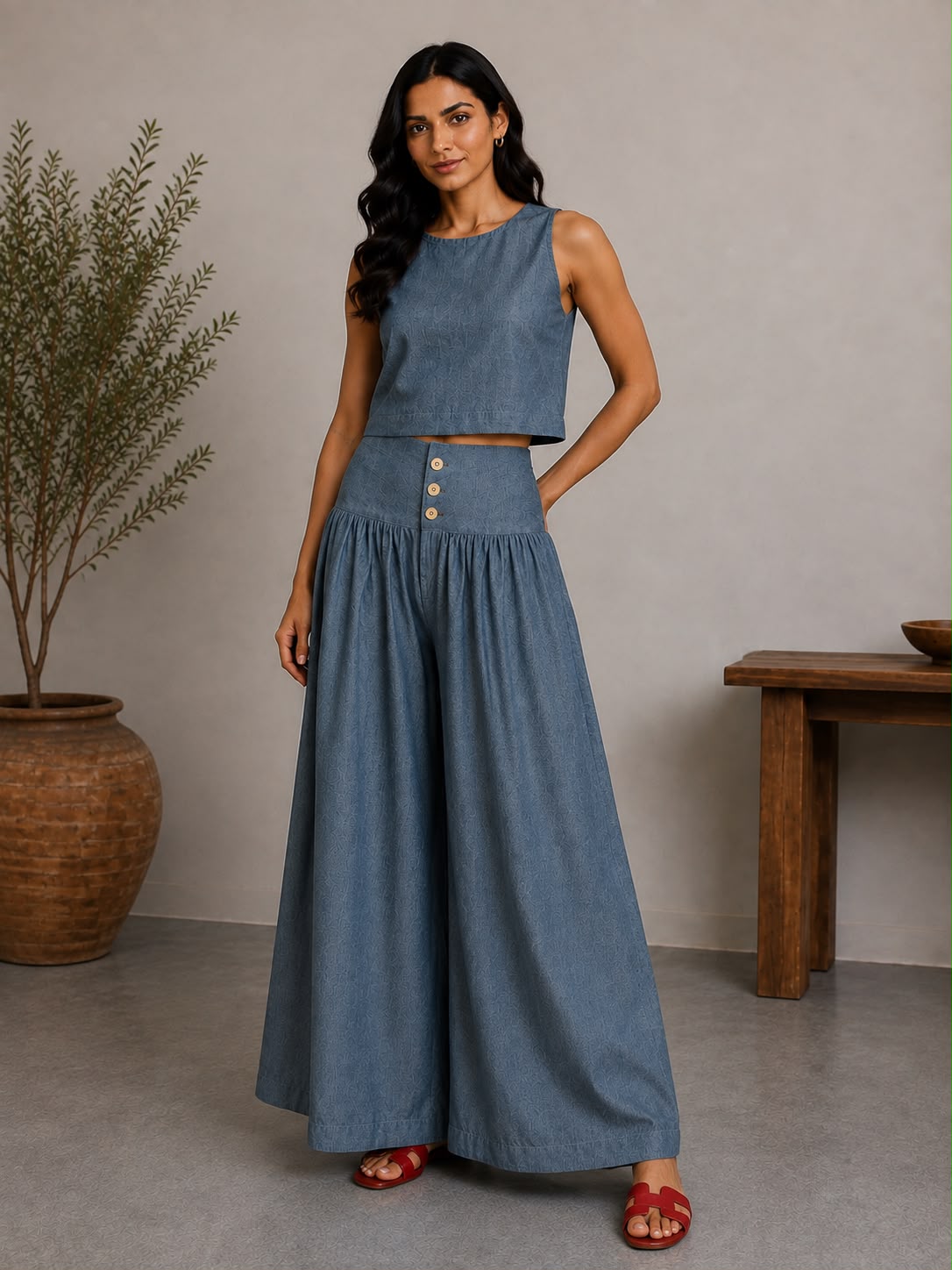 NOA WIDE-LEG PANT