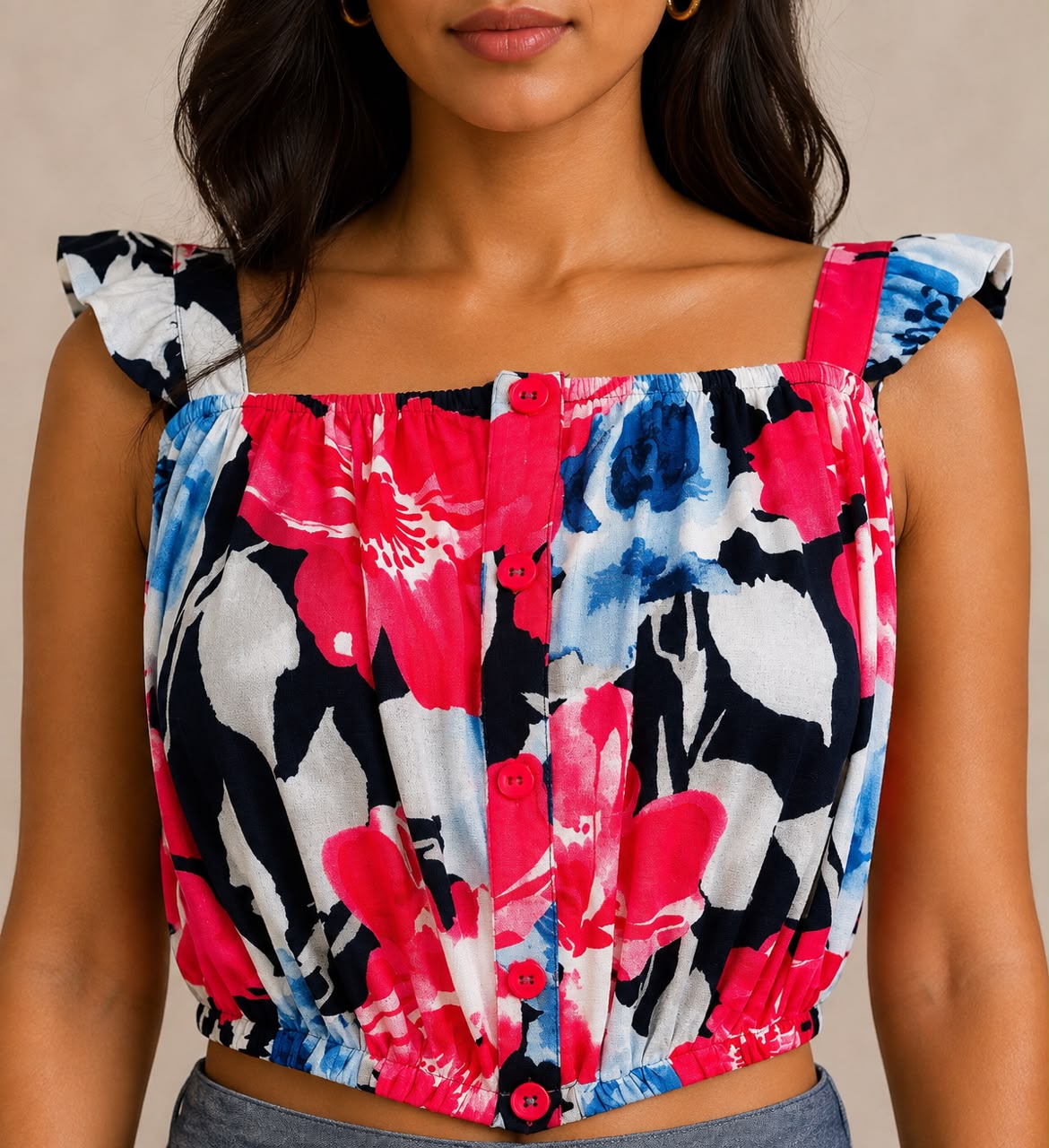 LUNA PETAL CROP TOP