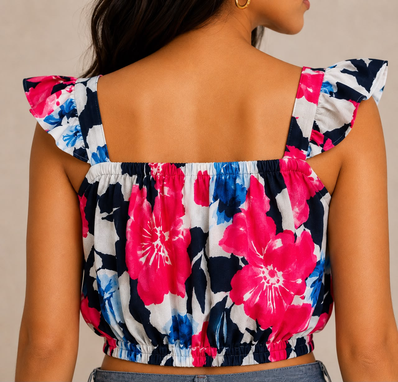 LUNA PETAL CROP TOP