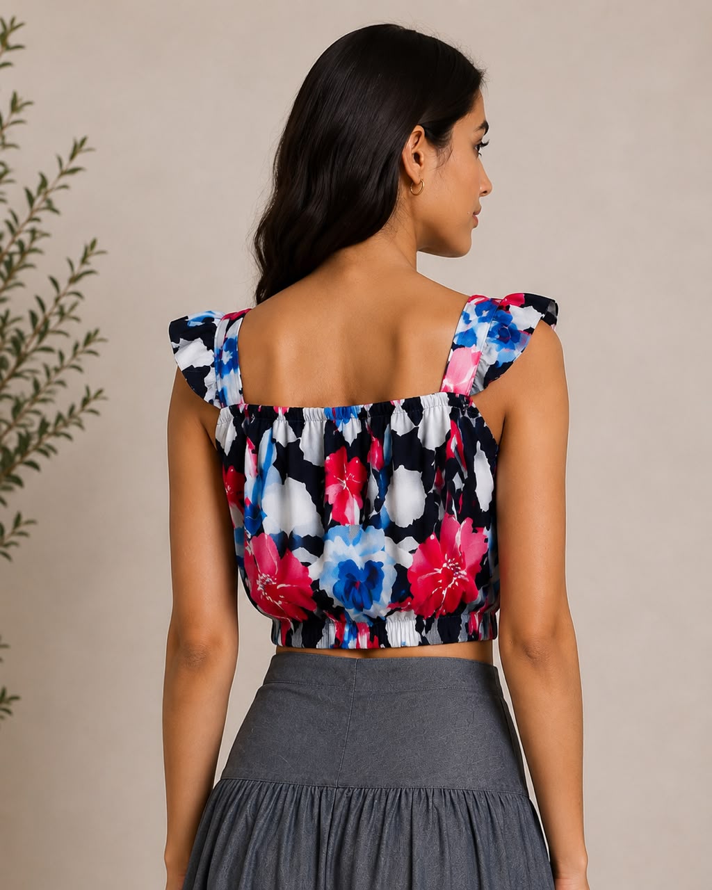 LUNA PETAL CROP TOP