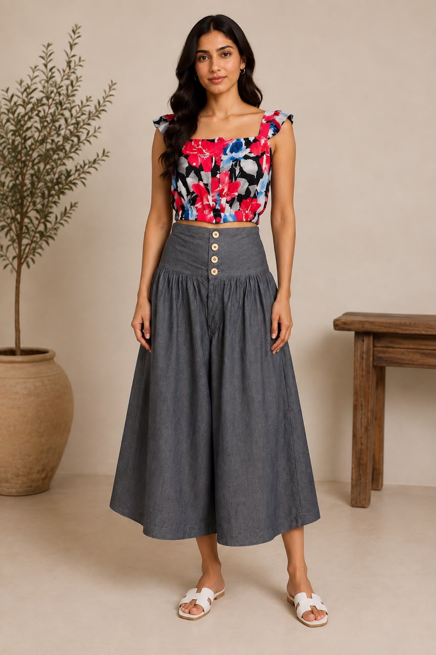 LUNA PETAL CROP TOP