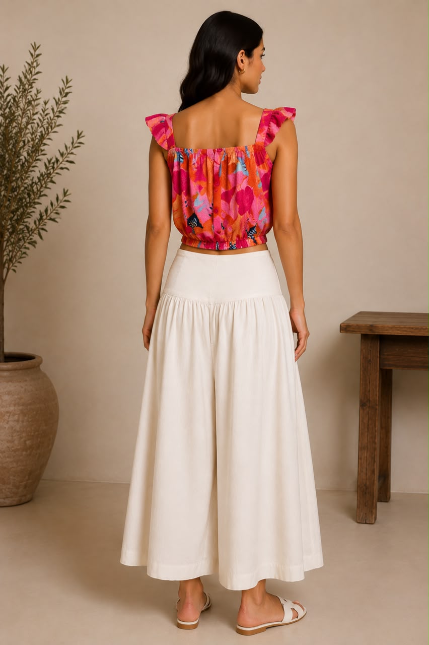 LUNA PETAL CROP TOP