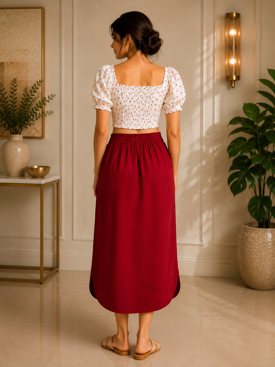 BLOOM AND BREEZE CROP TOP