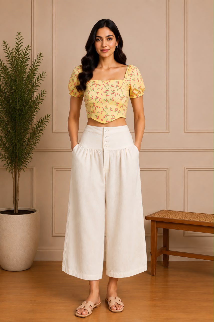 BLOOM AND BREEZE CROP TOP
