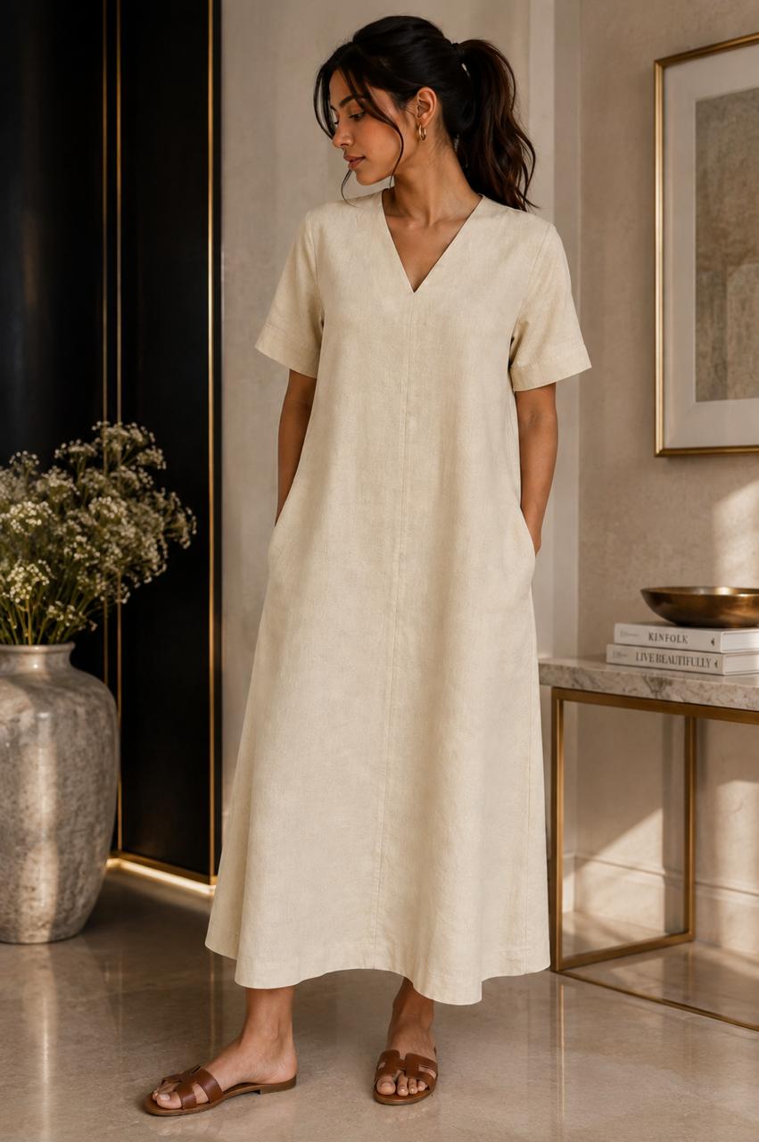 LUNA LINEN DRESS