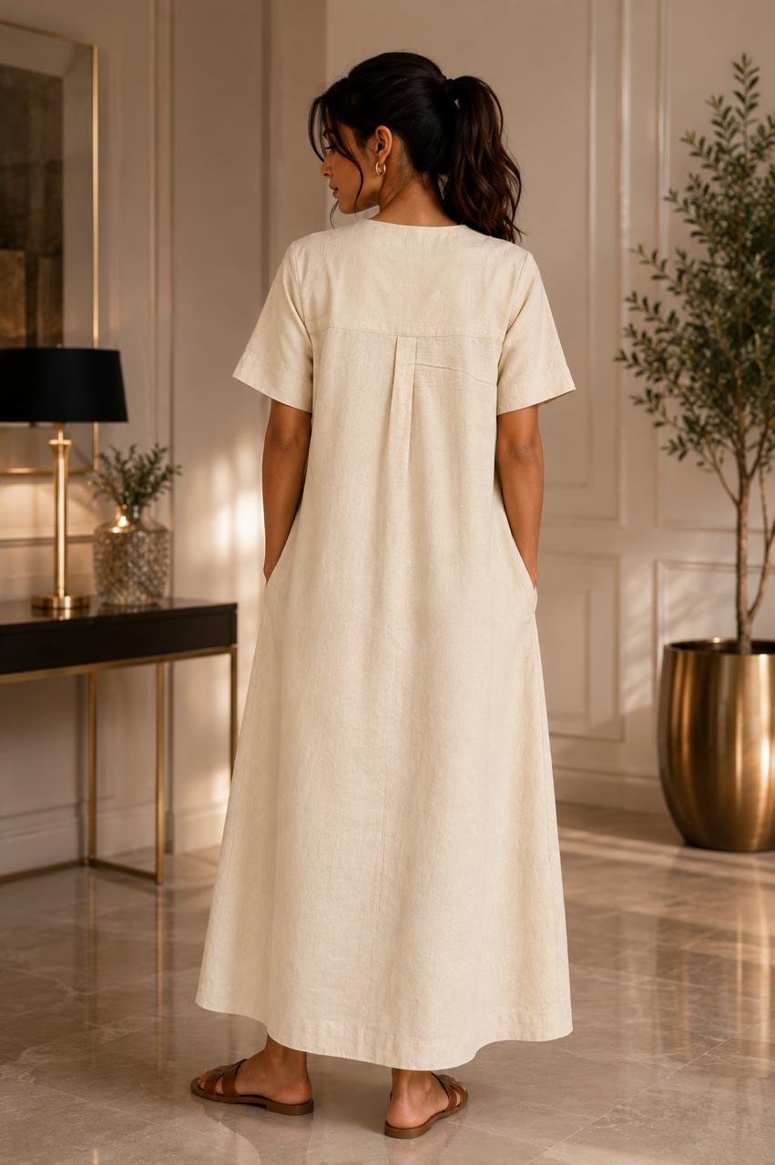 LUNA LINEN DRESS