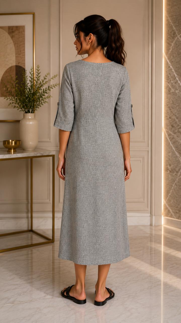 CELESTE LINEN DRESS