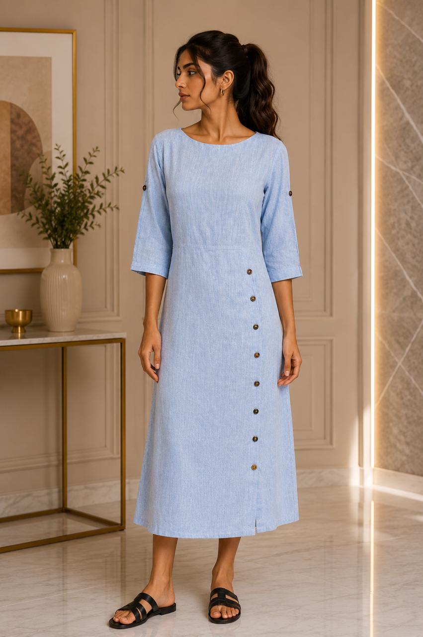 CELESTE LINEN DRESS