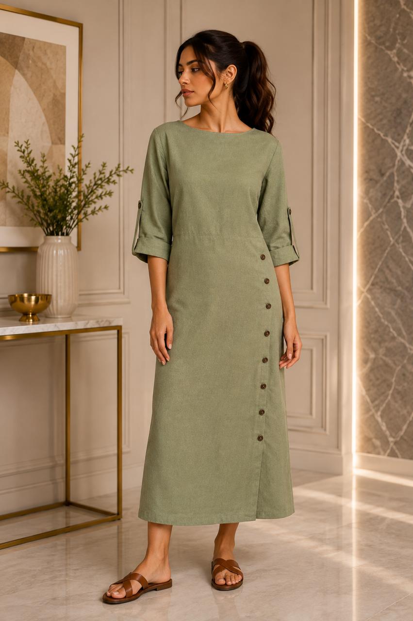 CELESTE LINEN DRESS