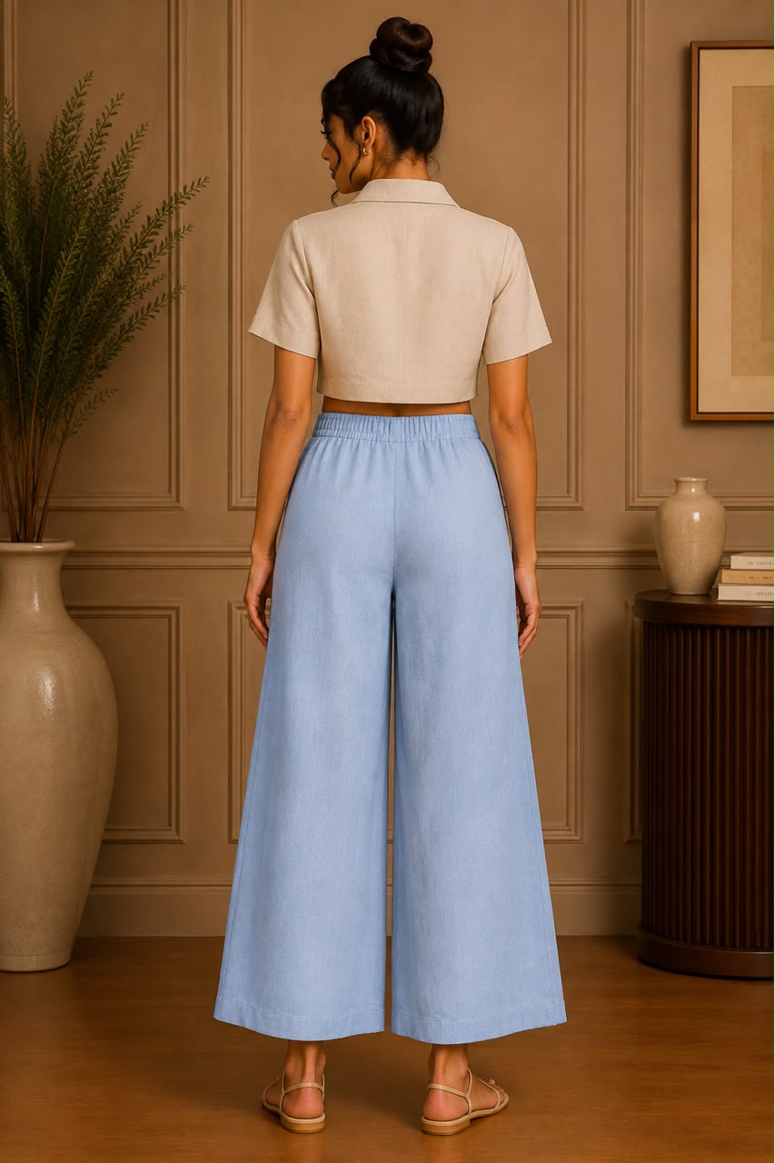 WILLOW BUTTON LINEN PANT