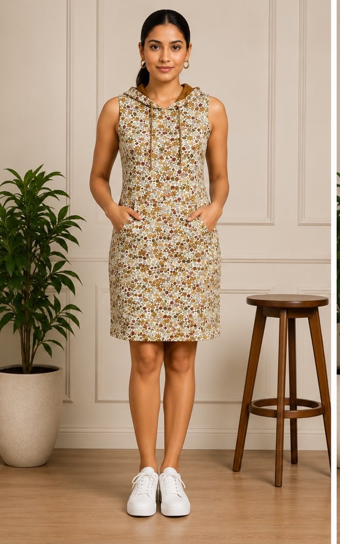 WILDFLOWER HOODIE DRESS