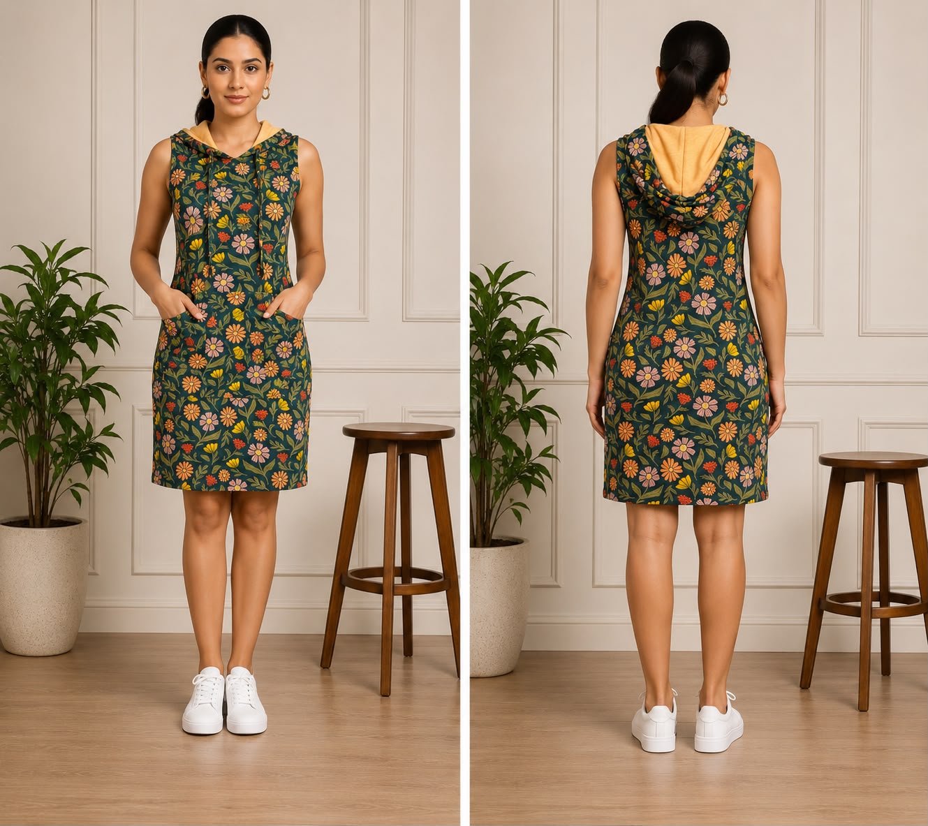 WILDFLOWER HOODIE DRESS