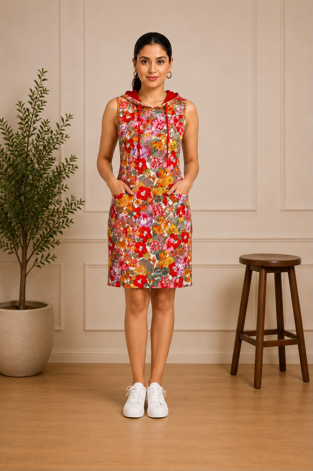 WILDFLOWER HOODIE DRESS