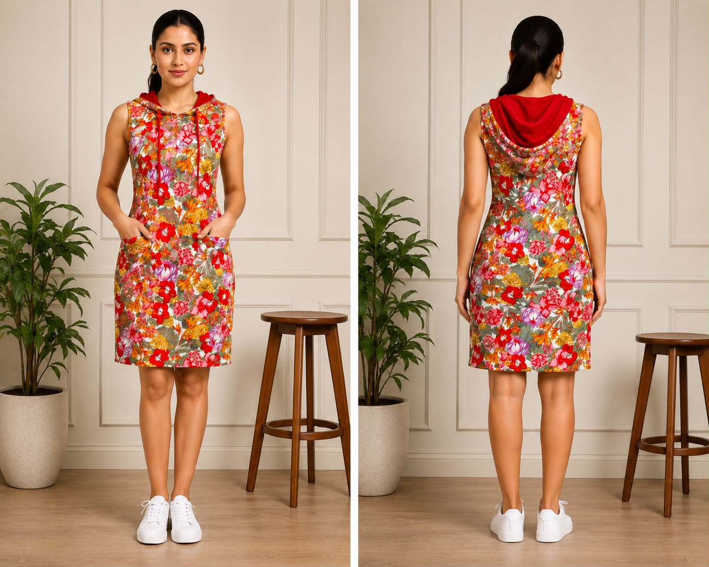 WILDFLOWER HOODIE DRESS